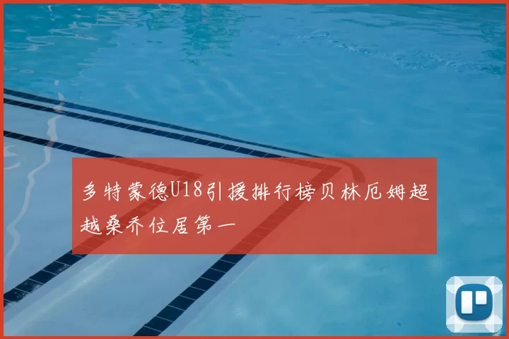 多特蒙德U18引援排行榜贝林厄姆超越桑乔位居第一