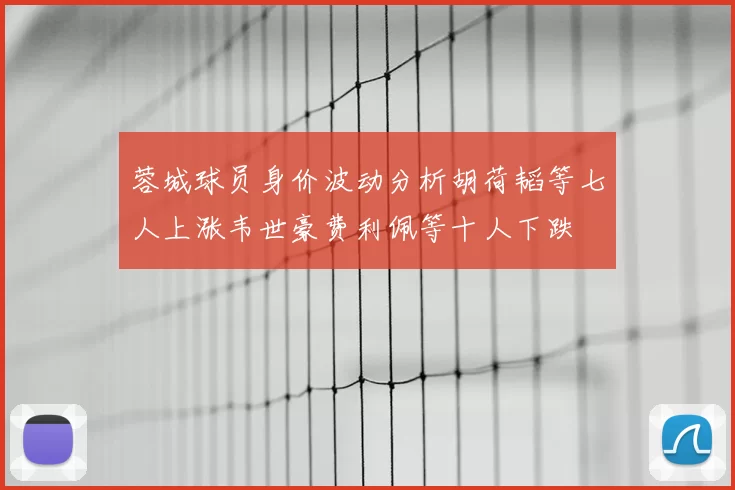 蓉城球员身价波动分析胡荷韬等七人上涨韦世豪费利佩等十人下跌