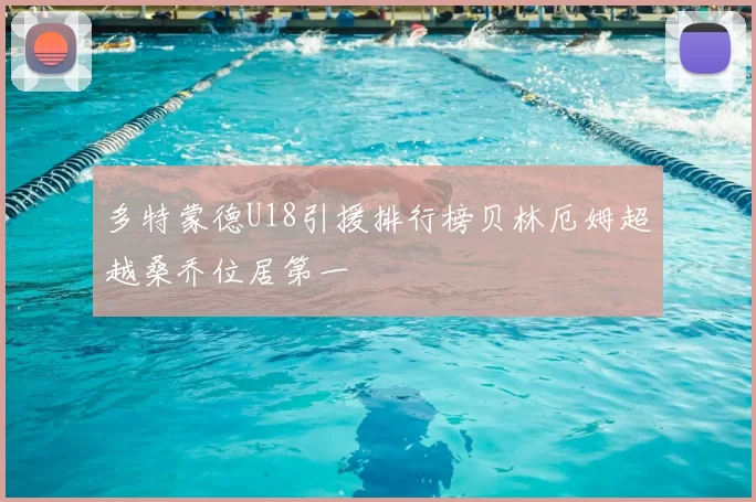 多特蒙德U18引援排行榜贝林厄姆超越桑乔位居第一